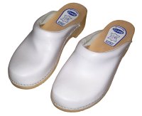 Drewniaki / Chodaki - model klasyczny - sk�ra